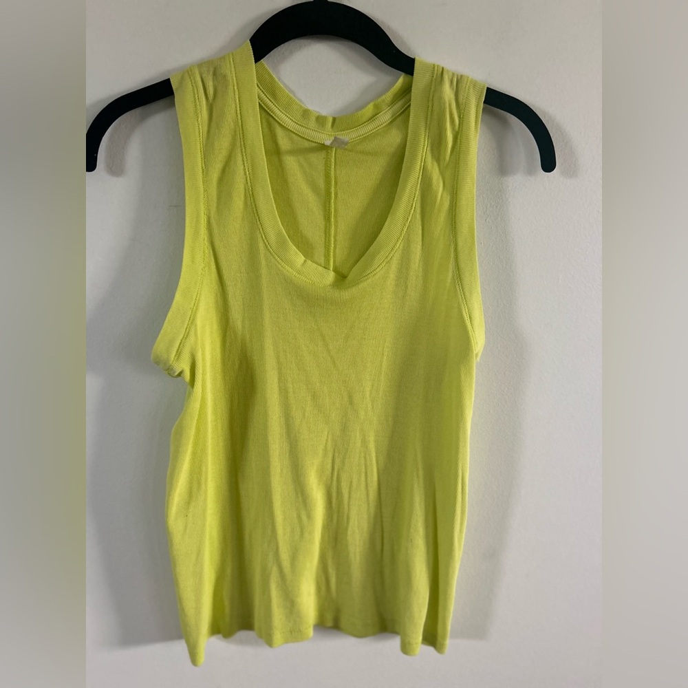 Intimately Free People Neon Yellow Tank Top large